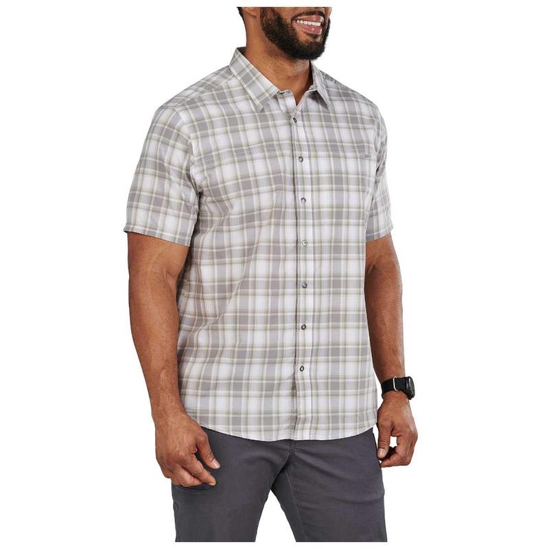 5.11 Mens Wyatt Short Sleeve Plaid Shirt-4
