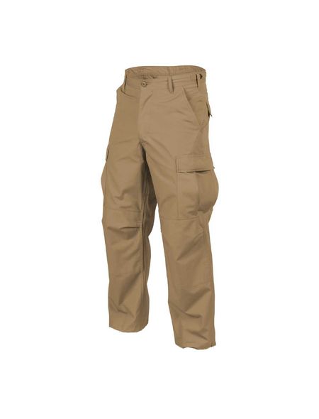Pantalon Helikon-Tex Woodsman Militaire Tactique - Marron Terre - Coupe Relaxed Résistant à L'eau